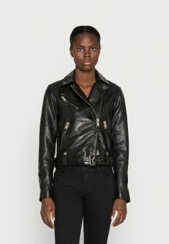 Guess CAMILLE JACKET - Leather Jacket - Jet Black