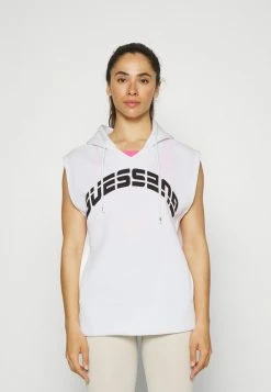 Guess CAMILLA SLEEVELESS HOODIE - Sweatshirt - Pure White