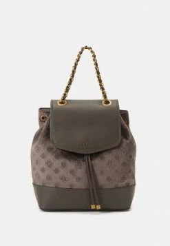 Guess INIA FLAP BACKPACK - Rucksack - Charcoal