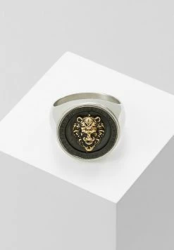 Guess LION HEAD COIN - Ring - Silver-coloured/gold-coloured