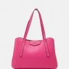 Guess ECO BRENTON GIRLFRIEND SATCHEL - Tote Bag - Bright Pink