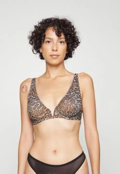Guess CINDY HALF CUP - Underwired Bra - Animalier Leopard