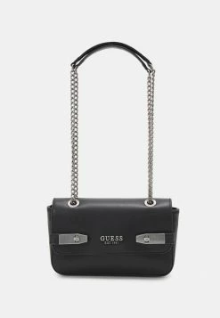 Guess ZADIE CONVERTIBLE XBODY FLAP - Handbag - Black