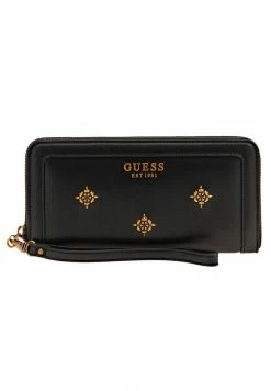 Guess ABEY SLG LARGE ZIP AROUND - Wallet - Black