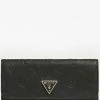 Guess HELAINA POCKET TRIFOLD - Wallet - Black