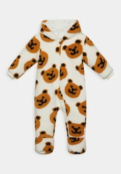 Guess BABY HOODED PADDED OVERALL UNISEX - Jumpsuit - Black Bear