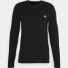 Guess CORE TEE - Long Sleeved Top - Jet Black