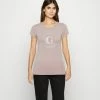 Guess CREST LOGO - Print T-shirt - Posh Taupe