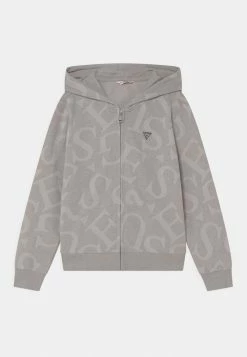 Guess JUNIOR HOODED ACTIVE ZIP - Zip-up Sweatshirt - Light Stone Heather