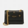 Guess ABEY MINI FLAP - Across Body Bag - Black