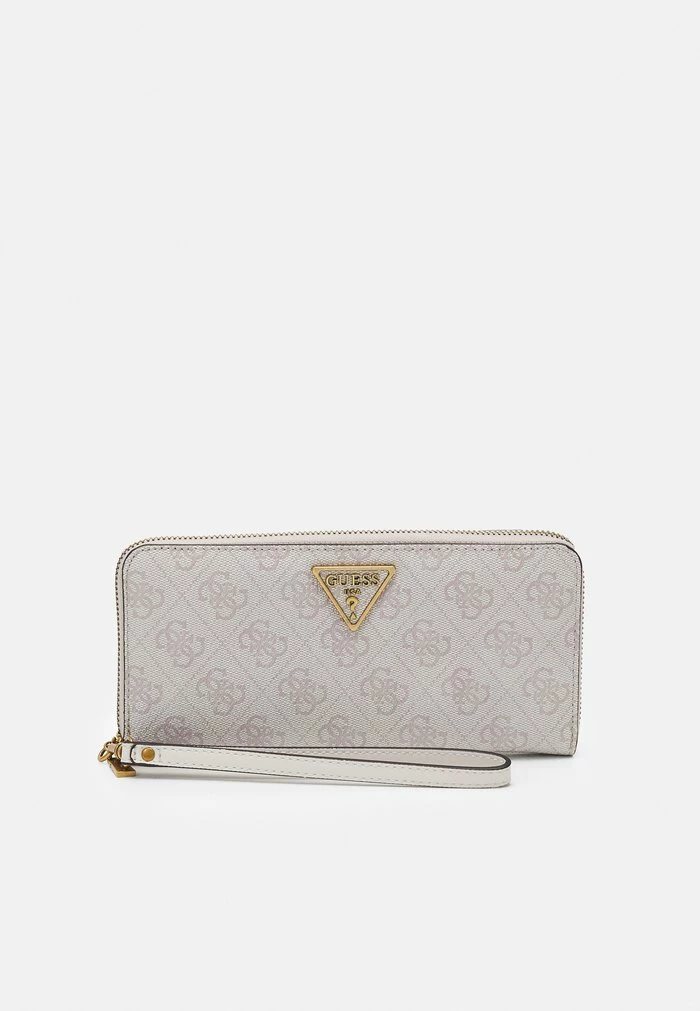 Guess LAUREL LARGE ZIP AROUND - Wallet - Light Grey