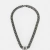 Guess LION COIN UNISEX - Necklace - Gunmetal