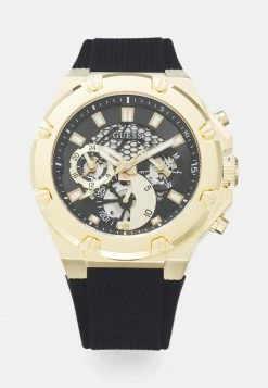 Guess THIRD GEAR - Chronograph Watch - Gold-coloured/black
