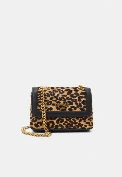 Guess ABEY MINI CROSSBODY FLAP - Across Body Bag - Leopard