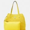 Guess VIKKY LARGE TOTE SET - Tote Bag - Yellow