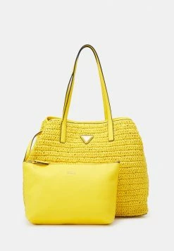 Guess VIKKY LARGE TOTE SET - Tote Bag - Yellow