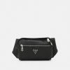 Guess CERTOSA SQUARED BUM BAG UNISEX - Bum Bag - Black