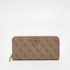 Guess LAUREL LARGE ZIP AROUND - Wallet - Latte