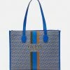 Guess SILVANA TOTE - Tote Bag - Aquatic Logo