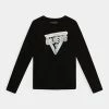 Guess JUNIOR - Long Sleeved Top - Jet Black
