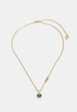 Guess COLOR MY DAY - Necklace - Yellow Gold-coloured/emerald