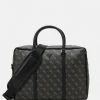 Guess VEZZOLA WORK BAG UNISEX - Briefcase - Dark Black
