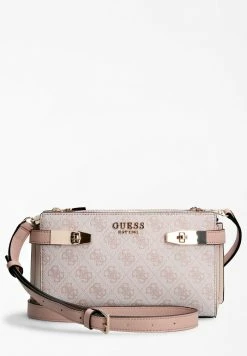 Guess ZADIE LOGO ELITE XBODY - Across Body Bag - Powder Logo