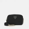 Guess NOELLE CROSSBODY CAMERA - Across Body Bag - Black