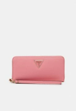 Guess LAUREL LARGE ZIP AROUND - Wallet - Pink