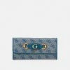 Guess IZZY CONTINENTAL POUCH - Wallet - Teal Logo