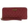 Guess MAILA LARGE ZIP AROUND - Wallet - Merlot