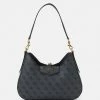 Guess BRENTON - Handbag - Coal Logo