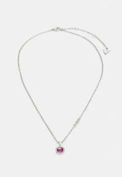 Guess COLOR MY DAY - Necklace - Silver-coloured/pink