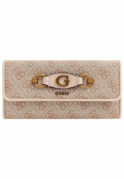 Guess IZZY CONTINENTAL POUCH - Wallet - Stone Logo