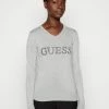 Guess ANNE VN LS SWTR - Jumper - Light Melange Grey