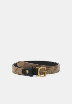 Guess ADJUSTABLE - Belt - Latte Black