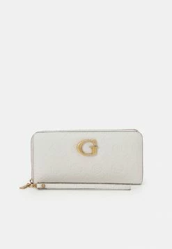 Guess VIBE LARGE ZIP AROUND - Wallet - Stone Logo