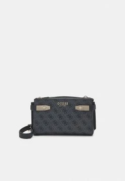 Guess ZADIE LOGO ELITE XBODY - Across Body Bag - Coal