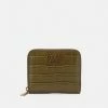 Guess LAUREL SMALL ZIP AROUND - Wallet - Olive