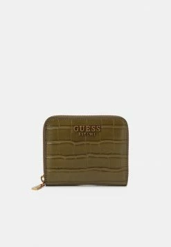 Guess LAUREL SMALL ZIP AROUND - Wallet - Olive