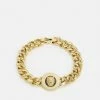 Guess LION COIN UNISEX - Bracelet - Yellow Gold-coloured/black