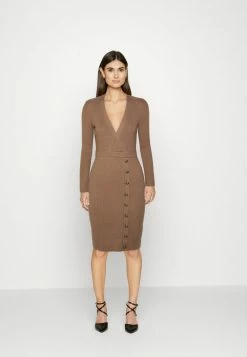 Guess ALEXANDRA DRESS - Shift Dress - Stone Taupe