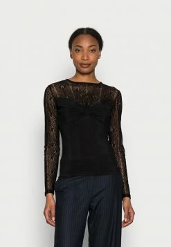 Guess INGRID - Long Sleeved Top - Jet Black