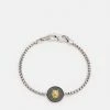 Guess LION COIN UNISEX - Bracelet - Silver-coloured/gold-coloured/black