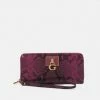Guess STEPHI LARGE ZIP AROUND - Wallet - Merlot