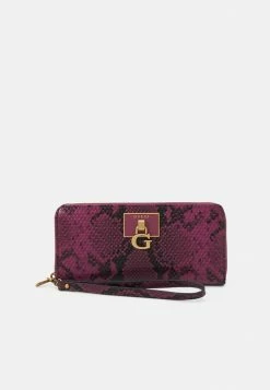 Guess STEPHI LARGE ZIP AROUND - Wallet - Merlot