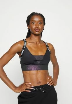 Guess CHERRY ACTIVE BRA - Medium Support Sports Bra - Jet Black