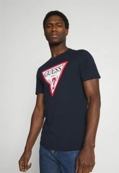 Guess ORIGINAL - Print T-shirt - Blue Navy