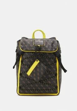 Guess SALAMEDA UNISEX - Rucksack - Brown/yellow