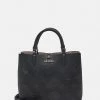 Guess AMARA GIRLFRIEND SATCHEL SET - Tote Bag - Black